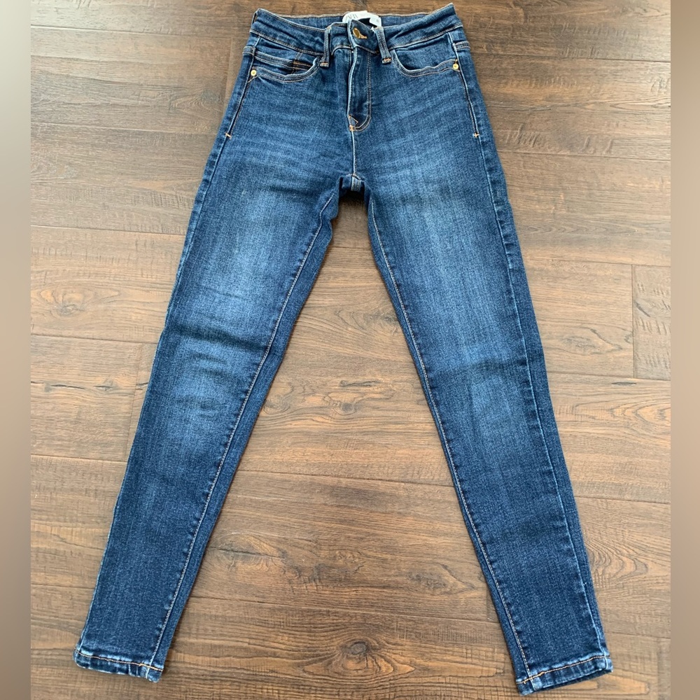 Zara Dark Denim Skinny Jean